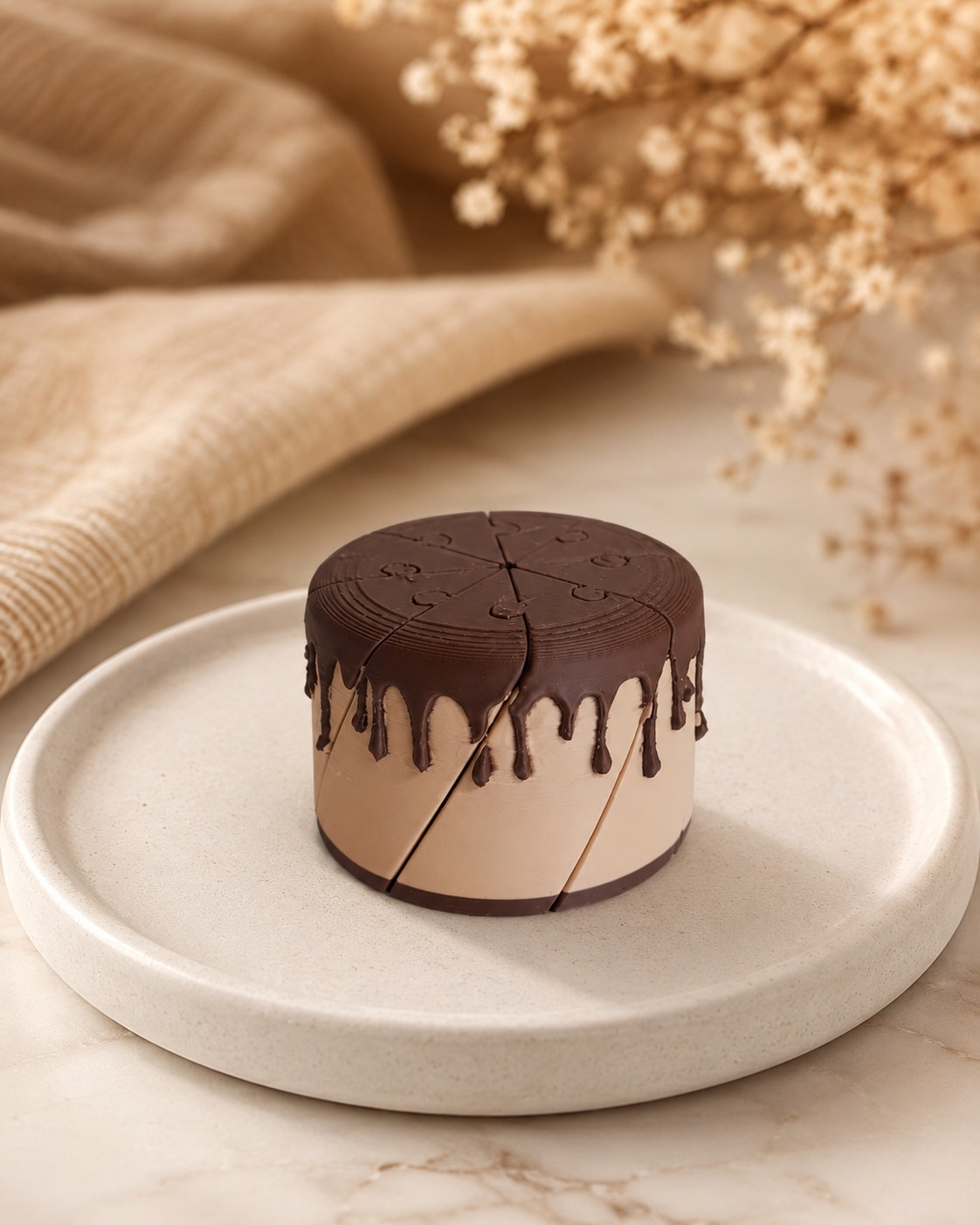 Fidget Bolo (Creme/Chocolate)