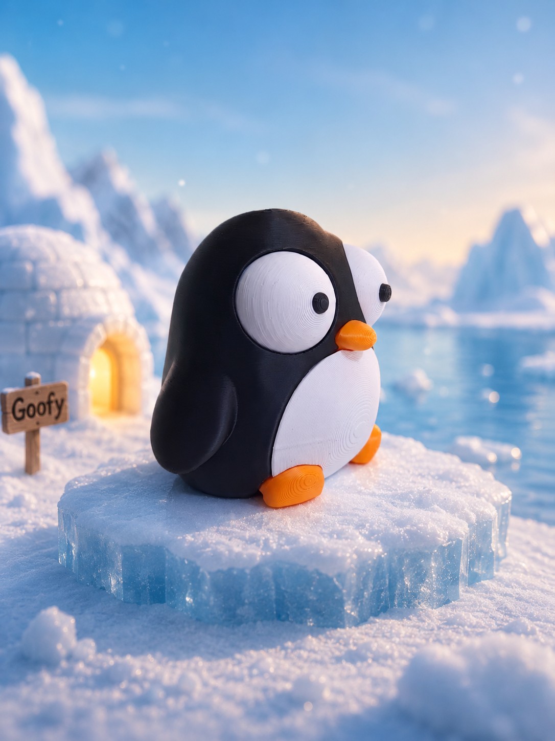 Boneco Decorativo Pinguim (Coleção Goofy)