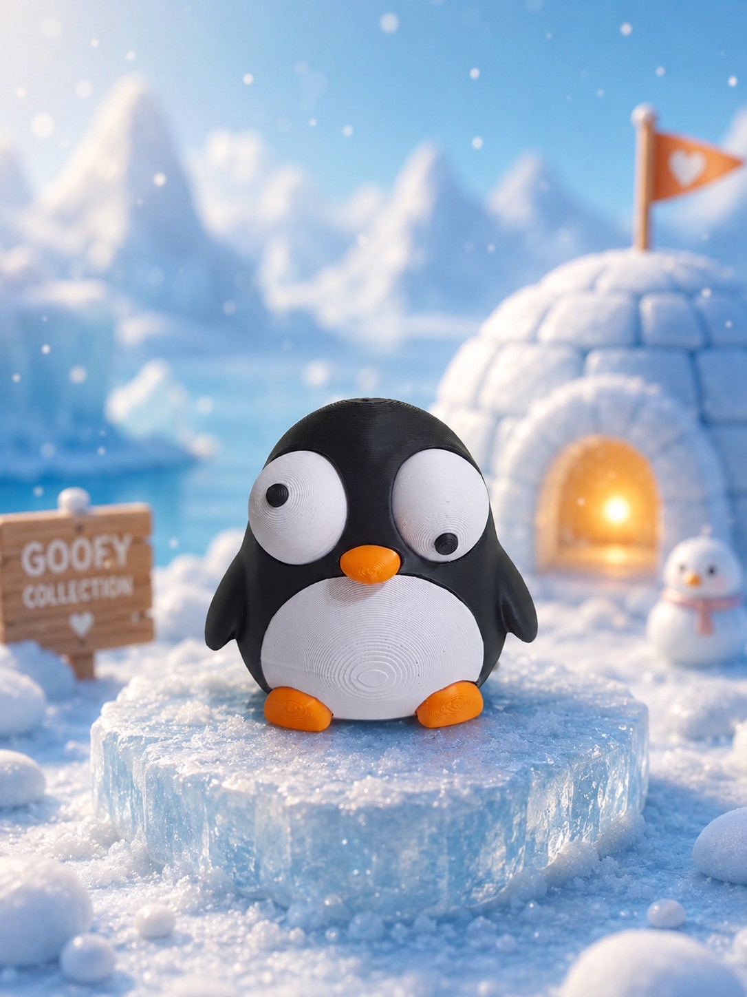 Boneco Decorativo Pinguim (Coleção Goofy)