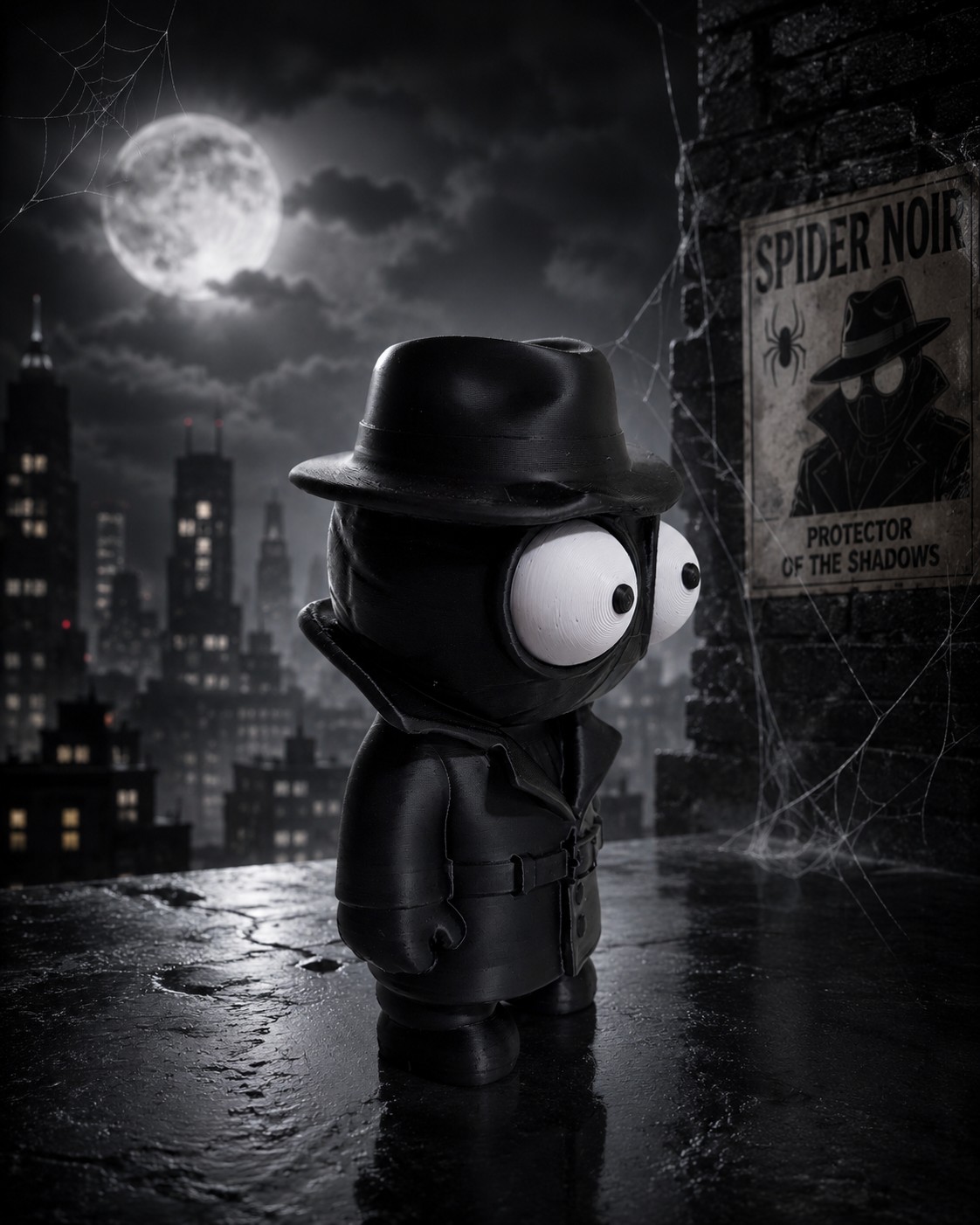 Boneco Decorativo Spider Noir (Coleção Goofy)